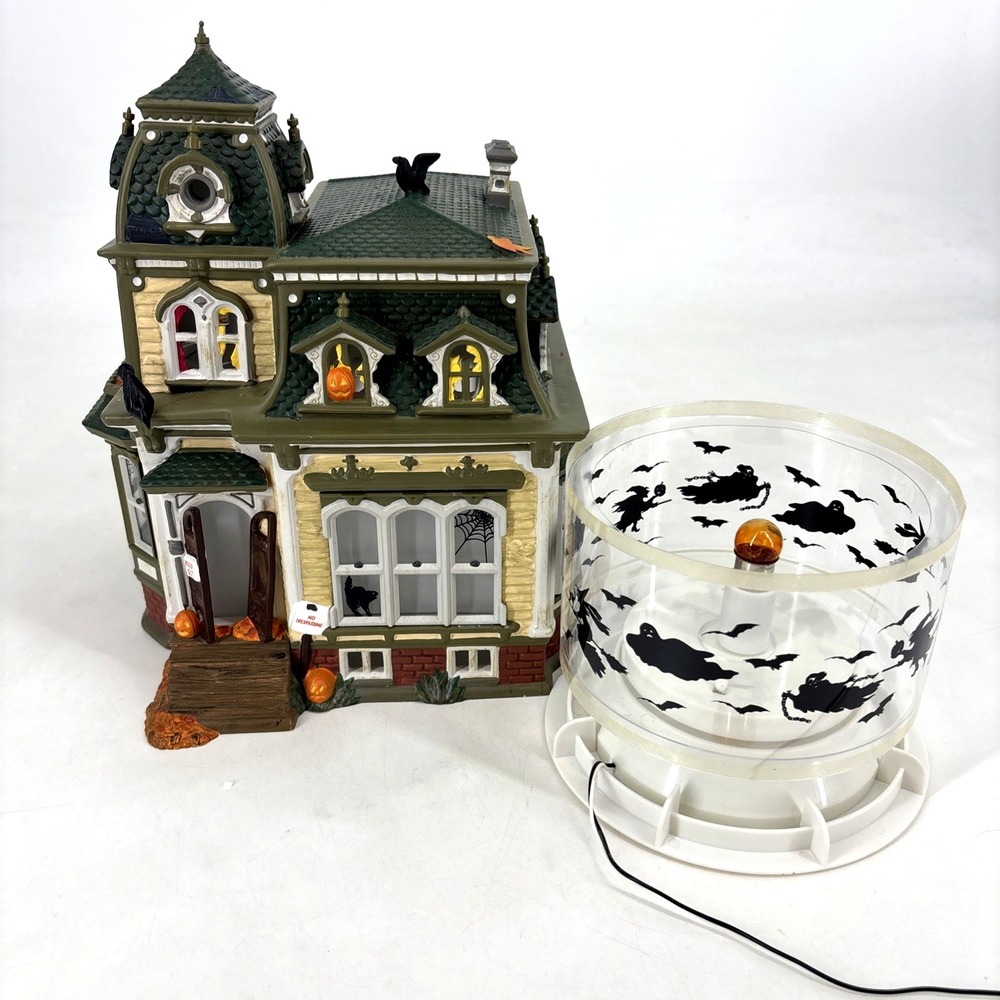 Department 56 "Haunted Mansion" #54935 - Snow Village - Tested Works! Has Box